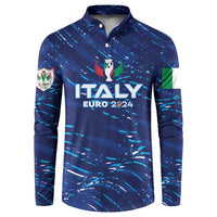 Personalized Italy Football 2024 Button Sweatshirt Trophy Wing Style - Wonder Print Shop