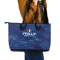 Italy Football 2024 Leather Tote Bag Trophy Wing Style - Wonder Print Shop