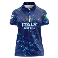 Personalized Italy Football 2024 Women Polo Shirt Trophy Wing Style - Wonder Print Shop