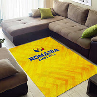 Romania Football 2024 Area Rug Trophy Wing Style - Wonder Print Shop