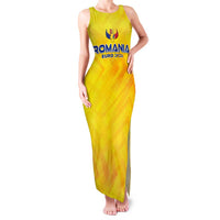 Personalized Romania Football 2024 Family Matching Tank Maxi Dress and Hawaiian Shirt Trophy Wing Style - Wonder Print Shop