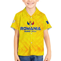 Personalized Romania Football 2024 Hawaiian Shirt Trophy Wing Style - Wonder Print Shop