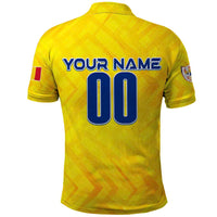Personalized Romania Football 2024 Polo Shirt Trophy Wing Style - Wonder Print Shop