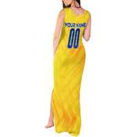 Personalized Romania Football 2024 Tank Maxi Dress Trophy Wing Style - Wonder Print Shop