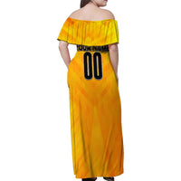 Personalized Netherlands Football 2024 Family Matching Off Shoulder Maxi Dress and Hawaiian Shirt Trophy Wing Style - Wonder Print Shop