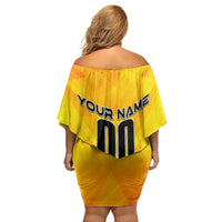 Personalized Netherlands Football 2024 Family Matching Off Shoulder Short Dress and Hawaiian Shirt Trophy Wing Style - Wonder Print Shop
