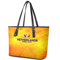 Netherlands Football 2024 Leather Tote Bag Trophy Wing Style - Wonder Print Shop