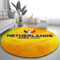 Netherlands Football 2024 Round Carpet Trophy Wing Style