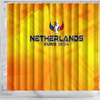Netherlands Football 2024 Shower Curtain Trophy Wing Style