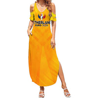 Personalized Netherlands Football 2024 Summer Maxi Dress Trophy Wing Style - Wonder Print Shop