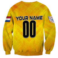 Personalized Netherlands Football 2024 Sweatshirt Trophy Wing Style - Wonder Print Shop