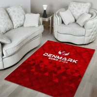 Denmark Football 2024 Area Rug Trophy Wing Style - Wonder Print Shop