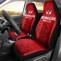 Denmark Football 2024 Car Seat Cover Trophy Wing Style - Wonder Print Shop