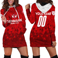 Personalized Denmark Football 2024 Hoodie Dress Trophy Wing Style - Wonder Print Shop