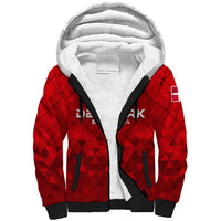 Personalized Denmark Football 2024 Sherpa Hoodie Trophy Wing Style - Wonder Print Shop