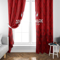 Denmark Football 2024 Window Curtain Trophy Wing Style - Wonder Print Shop