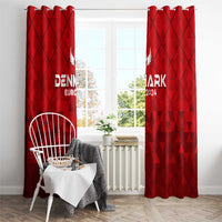Denmark Football 2024 Window Curtain Trophy Wing Style - Wonder Print Shop