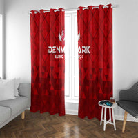 Denmark Football 2024 Window Curtain Trophy Wing Style - Wonder Print Shop