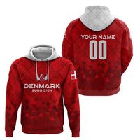 Personalized Denmark Football 2024 Zip Hoodie Trophy Wing Style - Wonder Print Shop