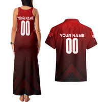 Personalized Turkey Football 2024 Couples Matching Tank Maxi Dress and Hawaiian Shirt Trophy Wing Style - Wonder Print Shop