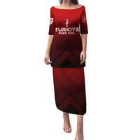 Personalized Turkey Football 2024 Family Matching Puletasi and Hawaiian Shirt Trophy Wing Style - Wonder Print Shop