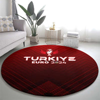 Turkey Football 2024 Round Carpet Trophy Wing Style