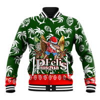 Guam Christmas Baseball Jacket Felis Pusgua Tropical Xmas Patterns - Wonder Print Shop