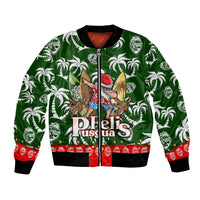 Guam Christmas Bomber Jacket Felis Pusgua Tropical Xmas Patterns - Wonder Print Shop
