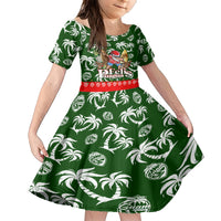 Guam Christmas Family Matching Short Sleeve Bodycon Dress and Hawaiian Shirt Felis Pusgua Tropical Xmas Patterns - Wonder Print Shop