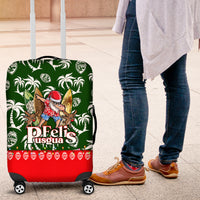 Guam Christmas Luggage Cover Felis Pusgua Tropical Xmas Patterns - Wonder Print Shop