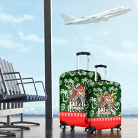 Guam Christmas Luggage Cover Felis Pusgua Tropical Xmas Patterns - Wonder Print Shop