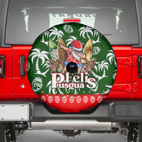 Guam Christmas Spare Tire Cover Felis Pusgua Tropical Xmas Patterns - Wonder Print Shop