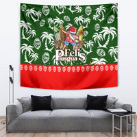 Guam Christmas Tapestry Felis Pusgua Tropical Xmas Patterns - Wonder Print Shop