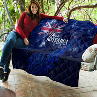 Personalised New Zealand Quilt Aotearoa Map Silver Fern - Wonder Print Shop