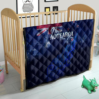 Personalised New Zealand Quilt Aotearoa Map Silver Fern - Wonder Print Shop