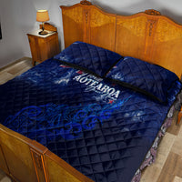 Personalised New Zealand Quilt Bed Set Aotearoa Map Silver Fern - Wonder Print Shop