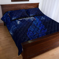 Personalised New Zealand Quilt Bed Set Aotearoa Map Silver Fern - Wonder Print Shop