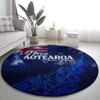 personalised-new-zealand-round-carpet-aotearoa-map-silver-fern