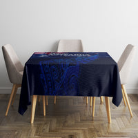 Personalised New Zealand Tablecloth Aotearoa Map Silver Fern - Wonder Print Shop