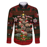 Meri Kirihimete New Zealand Family Matching Puletasi Dress and Hawaiian Shirt Christmas Kiwi Maori - Wonder Print Shop