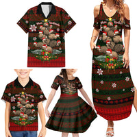 Meri Kirihimete New Zealand Family Matching Summer Maxi Dress and Hawaiian Shirt Christmas Kiwi Maori - Wonder Print Shop