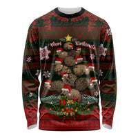 Meri Kirihimete New Zealand Long Sleeve Shirt Christmas Kiwi Maori - Wonder Print Shop