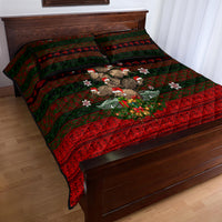 Meri Kirihimete New Zealand Quilt Bed Set Christmas Kiwi Maori - Wonder Print Shop