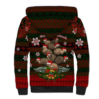 Meri Kirihimete New Zealand Sherpa Hoodie Christmas Kiwi Maori - Wonder Print Shop