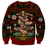 Meri Kirihimete New Zealand Sweatshirt Christmas Kiwi Maori - Wonder Print Shop