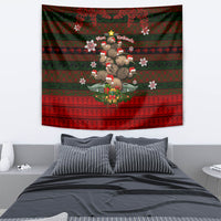 Meri Kirihimete New Zealand Tapestry Christmas Kiwi Maori - Wonder Print Shop