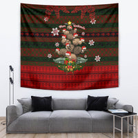 Meri Kirihimete New Zealand Tapestry Christmas Kiwi Maori - Wonder Print Shop