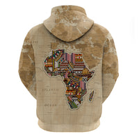Personalized Africa On World Map Hoodie - Wonder Print Shop