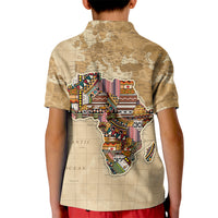 Personalized Africa On World Map Kid Polo Shirt - Wonder Print Shop