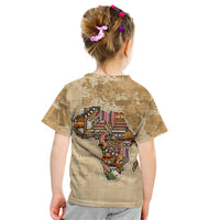 Personalized Africa On World Map Kid T Shirt - Wonder Print Shop